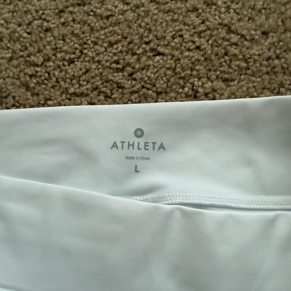 Athleta Women's White Athletic Shorts - Picture 3 of 6